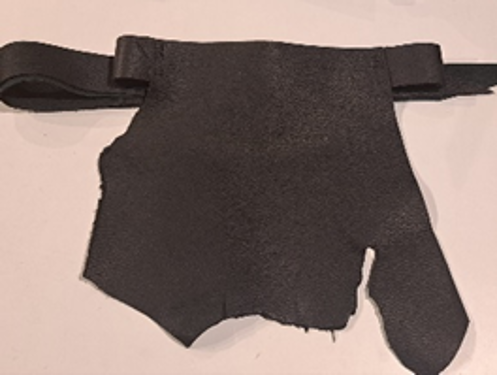 Cinturón de piel de borrego grueso