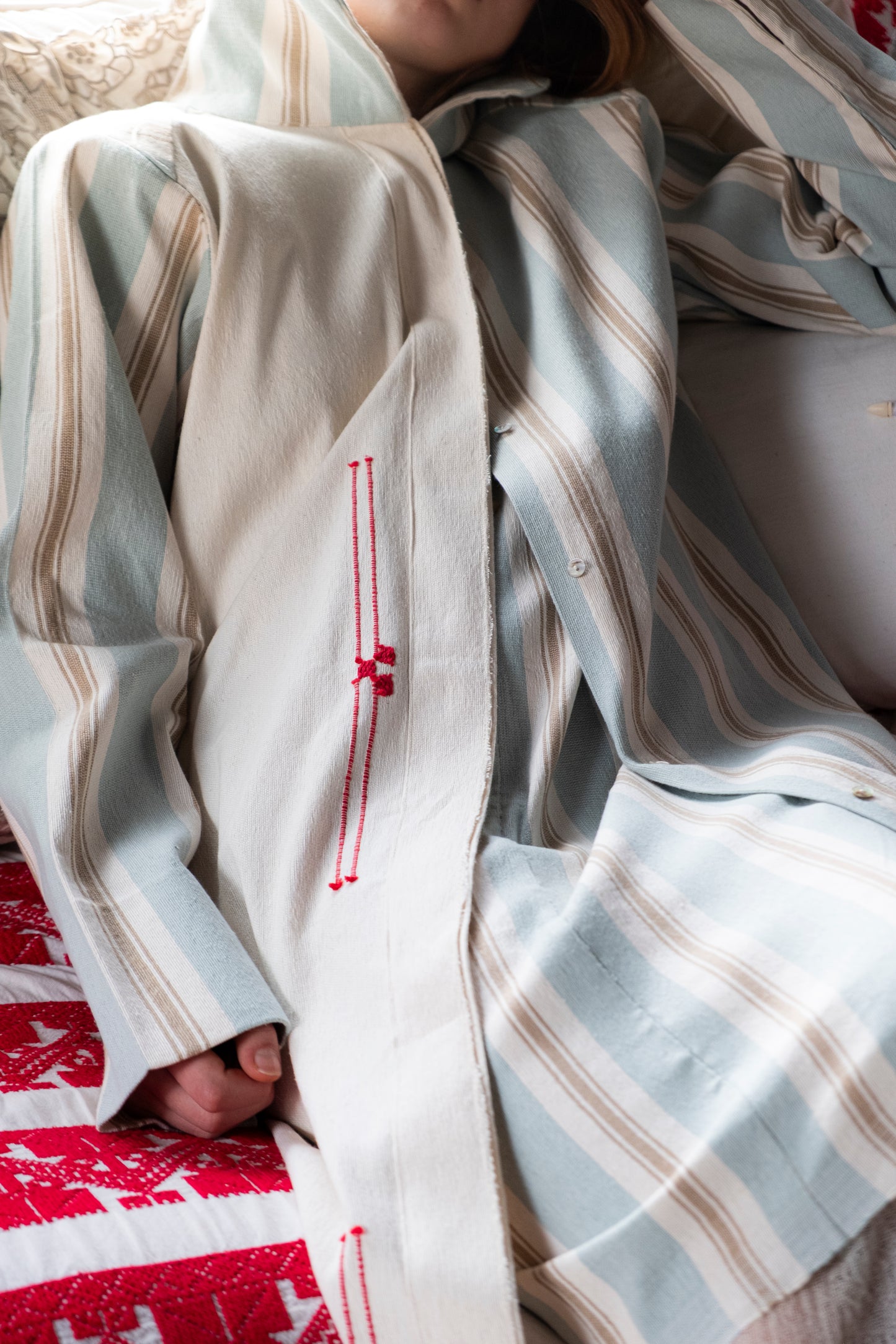 Saco Patchwork telar de pedal, 100% algodón. Limited Edition.