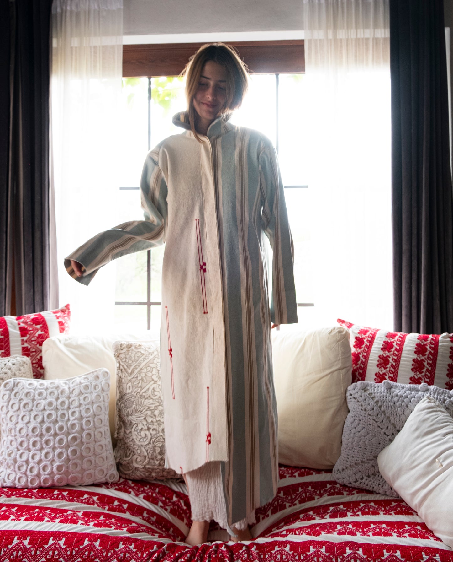 Saco Patchwork telar de pedal, 100% algodón. Limited Edition.